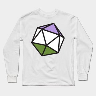 Genderqueer d20 Long Sleeve T-Shirt